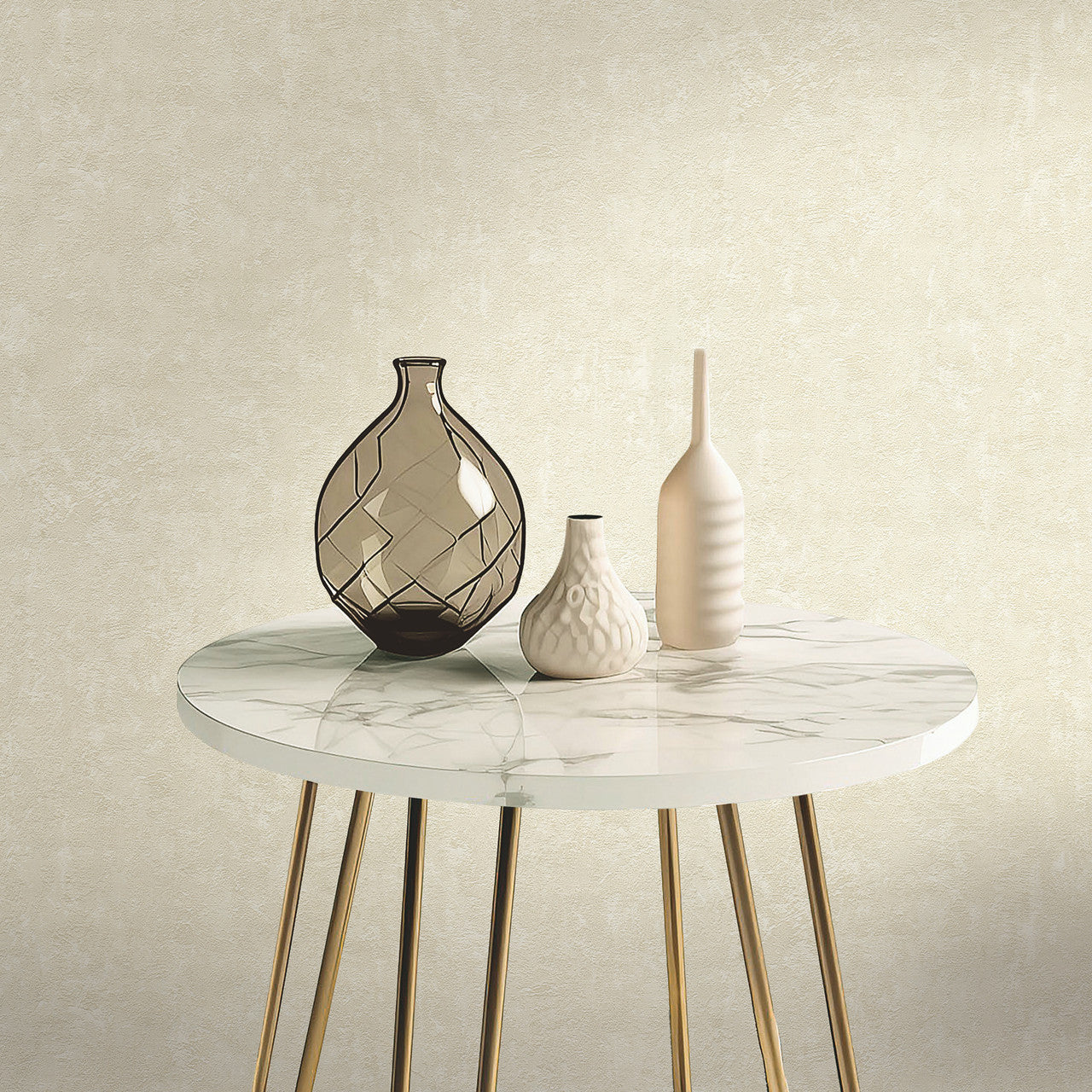 M95674 Sofia Texture Natural Vymura Wallpaper by Fine Decor