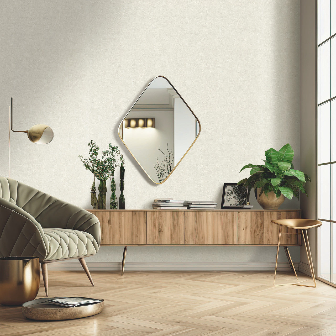 M95675 Sofia Texture Soft White Vymura Wallpaper by Fine Decor