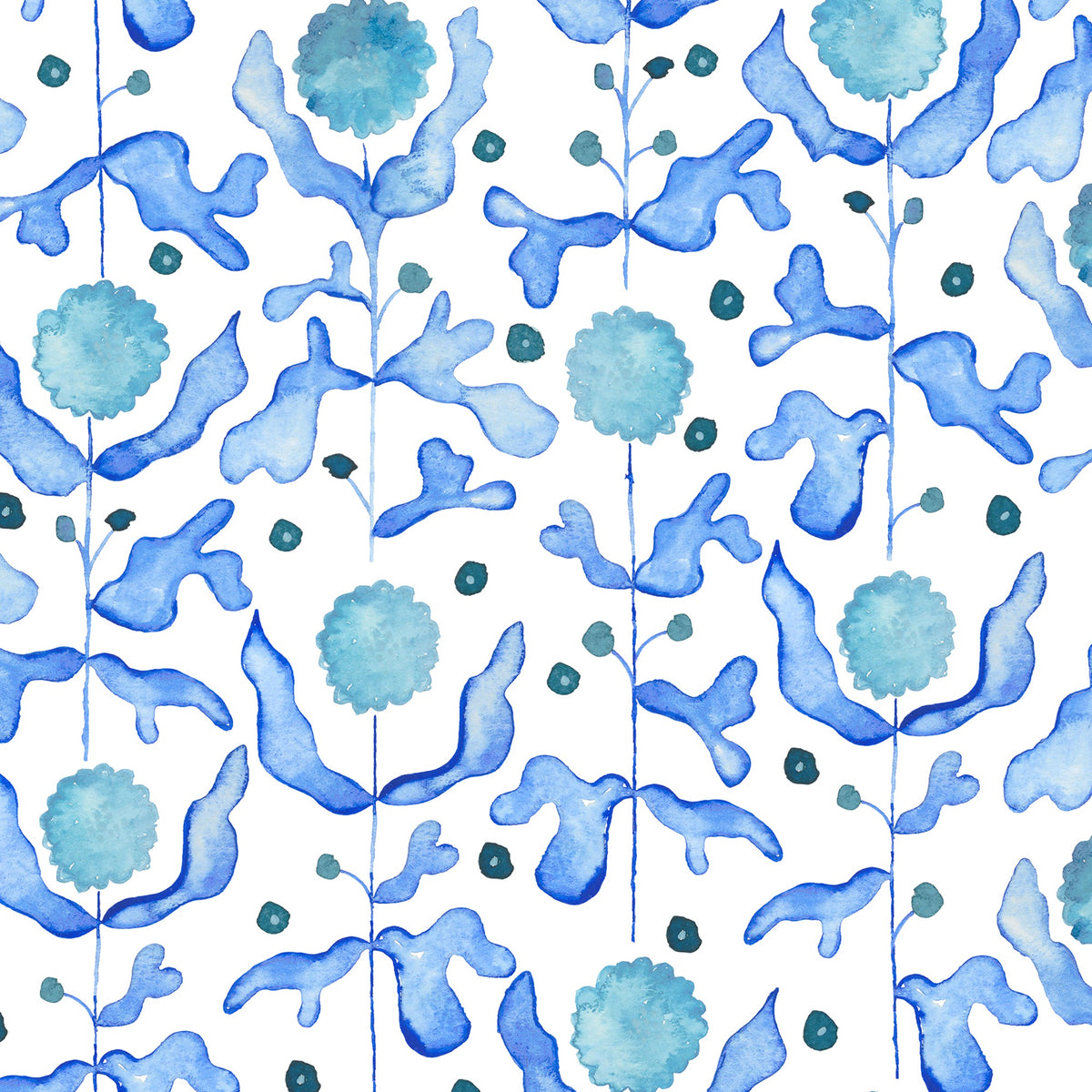 Mariani Cobalt Wallpaper by Voyage Maison | MARIANI/WPO/COB
