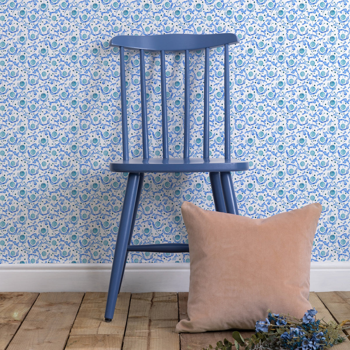 Mariani Cobalt Wallpaper by Voyage Maison | MARIANI/WPO/COB