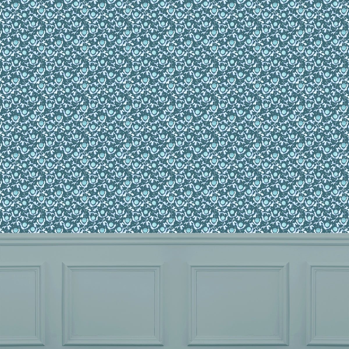 Mariani Teal Wallpaper by Voyage Maison | MARIANI/WPO/TEA