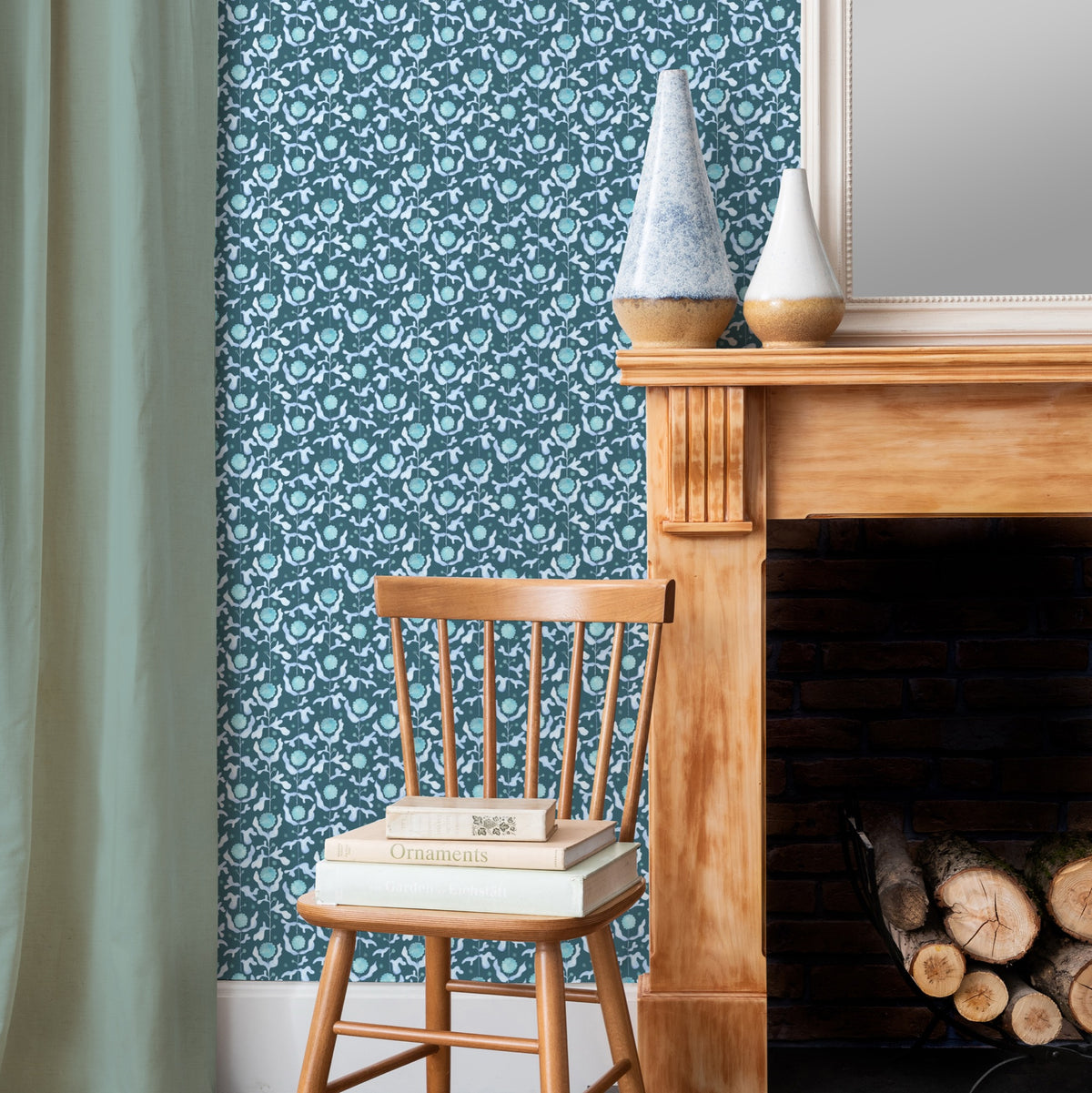 Mariani Teal Wallpaper by Voyage Maison | MARIANI/WPO/TEA