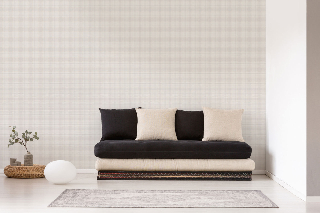 MC61003 Check Motif Maison Charme Wallpaper By Galerie