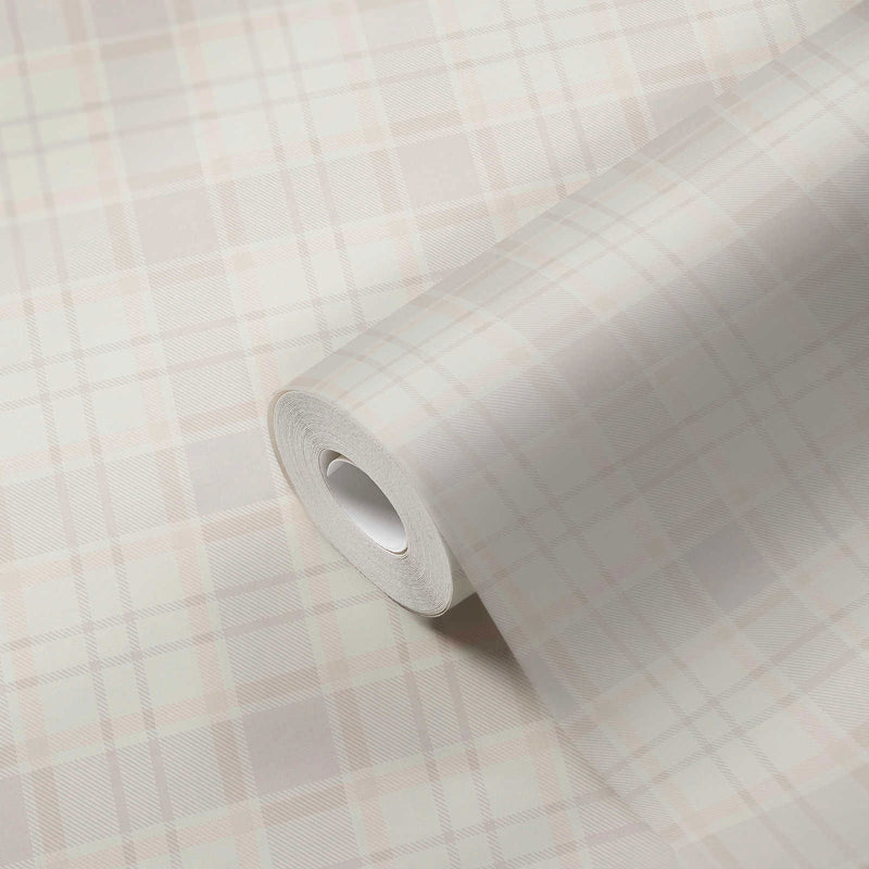 MC61003 Check Motif Maison Charme Wallpaper By Galerie