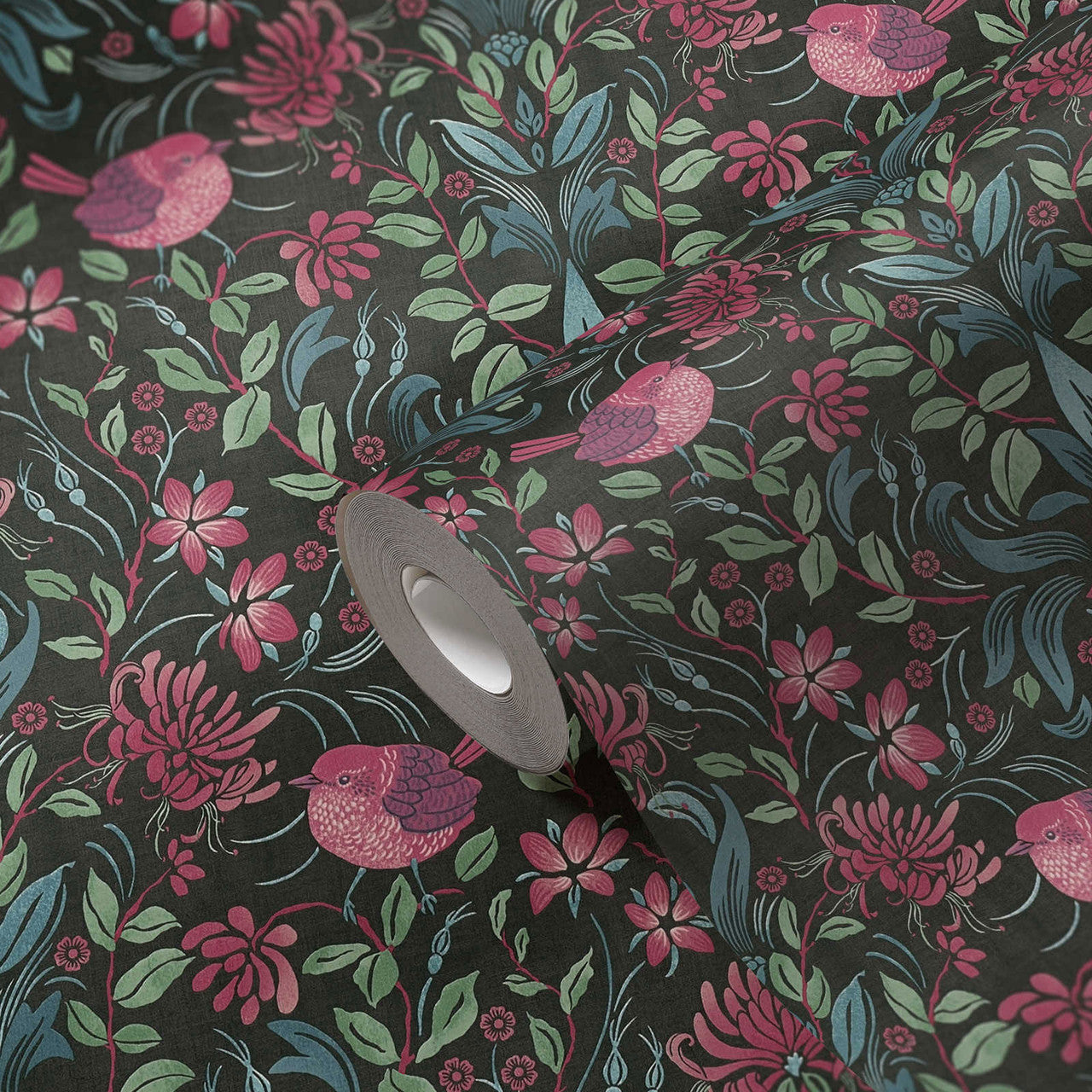 MC61004 Floral Bird Motif Maison Charme Wallpaper By Galerie