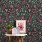 MC61004 Floral Bird Motif Maison Charme Wallpaper By Galerie