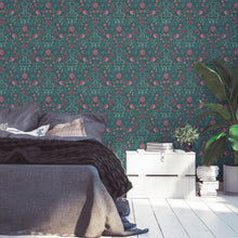 MC61011 Floral Bird Motif Maison Charme Wallpaper By Galerie