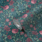 MC61011 Floral Bird Motif Maison Charme Wallpaper By Galerie