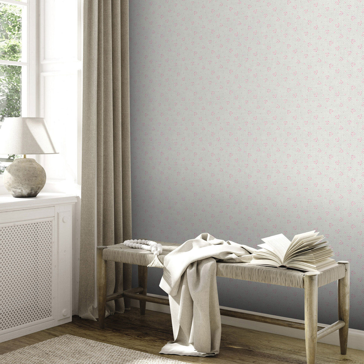 MC61040 Vintage Rose Motif Maison Charme Wallpaper By Galerie