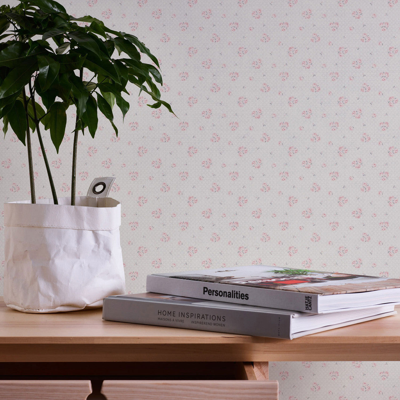 MC61046 Vintage Rose Motif Maison Charme Wallpaper By Galerie