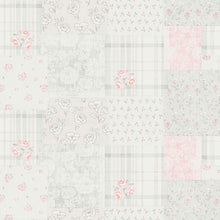 MC61047 Patchwork Vintage Floral Motif Maison Charme Wallpaper By Galerie