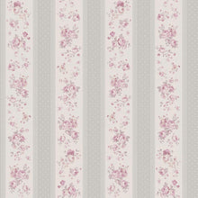 MC61049 Vintage Rose Stripe Motif Maison Charme Wallpaper By Galerie