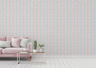 MC61051 Vintage Rose Stripe Motif Maison Charme Wallpaper By Galerie