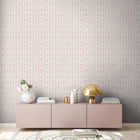 MC61053 Vintage Rose Stripe Motif Maison Charme Wallpaper By Galerie
