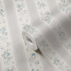 MC61055 Vintage Rose Stripe Motif Maison Charme Wallpaper By Galerie