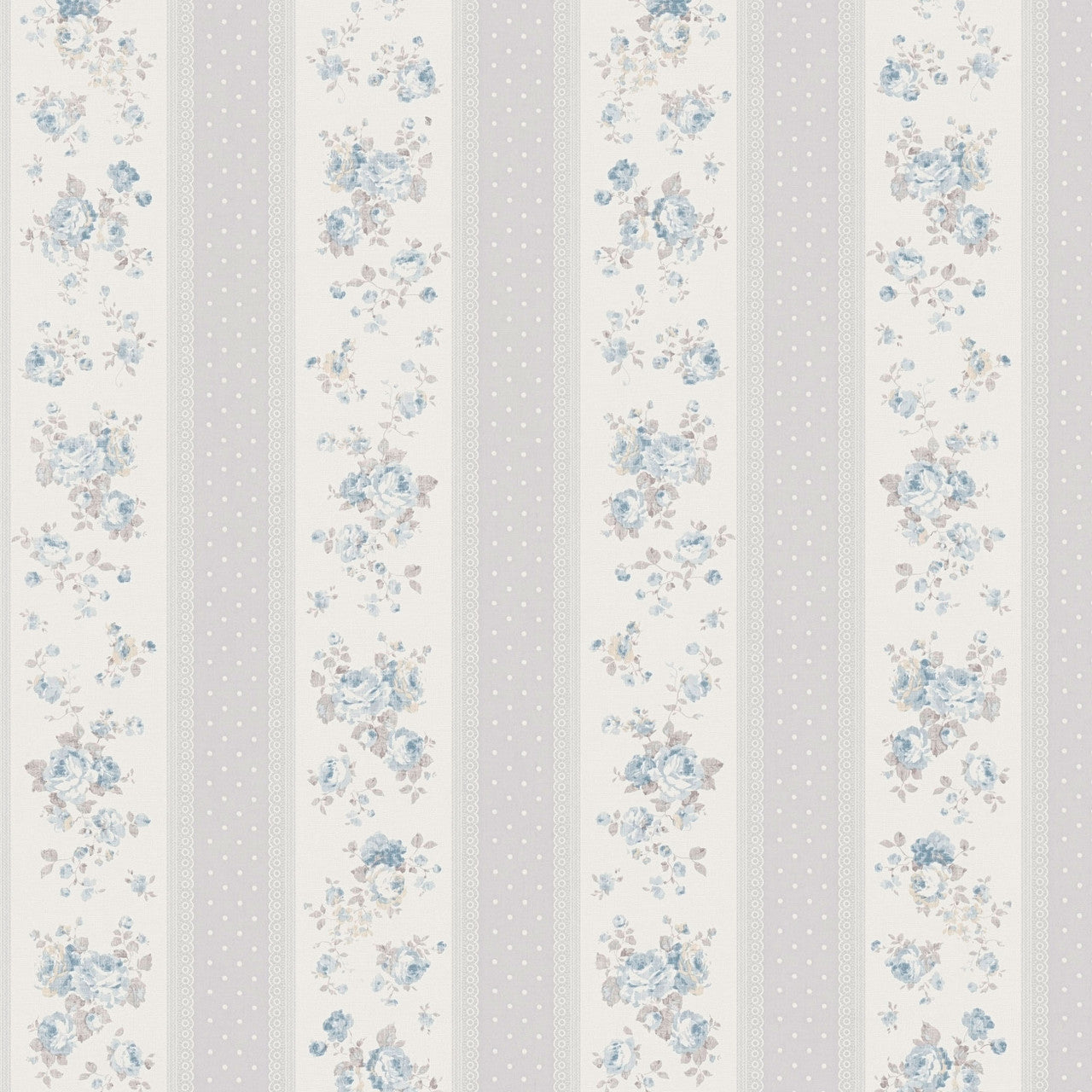 MC61055 Vintage Rose Stripe Motif Maison Charme Wallpaper By Galerie