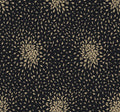 Petite Leaves Black & Gold Modern Metals Wallpaper by York Wallcoverings