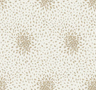 MD7103 Petite Leaves Cream & Gold Modern Metals Wallpaper by York Wallcoverings