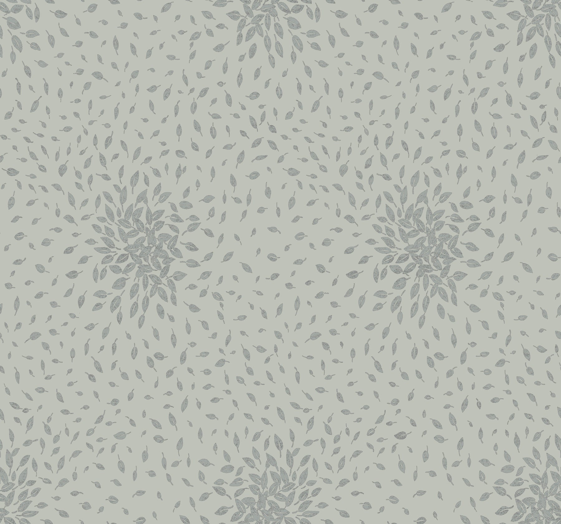 MD7104 Petite Leaves Eucalyptus & Silver Modern Metals Wallpaper by York Wallcoverings