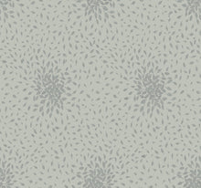 MD7104 Petite Leaves Eucalyptus & Silver Modern Metals Wallpaper by York Wallcoverings