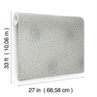 MD7104 Petite Leaves Eucalyptus & Silver Modern Metals Wallpaper by York Wallcoverings