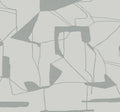 Abstract Geo Fog & Silver Modern Metals Wallpaper by York Wallcoverings
