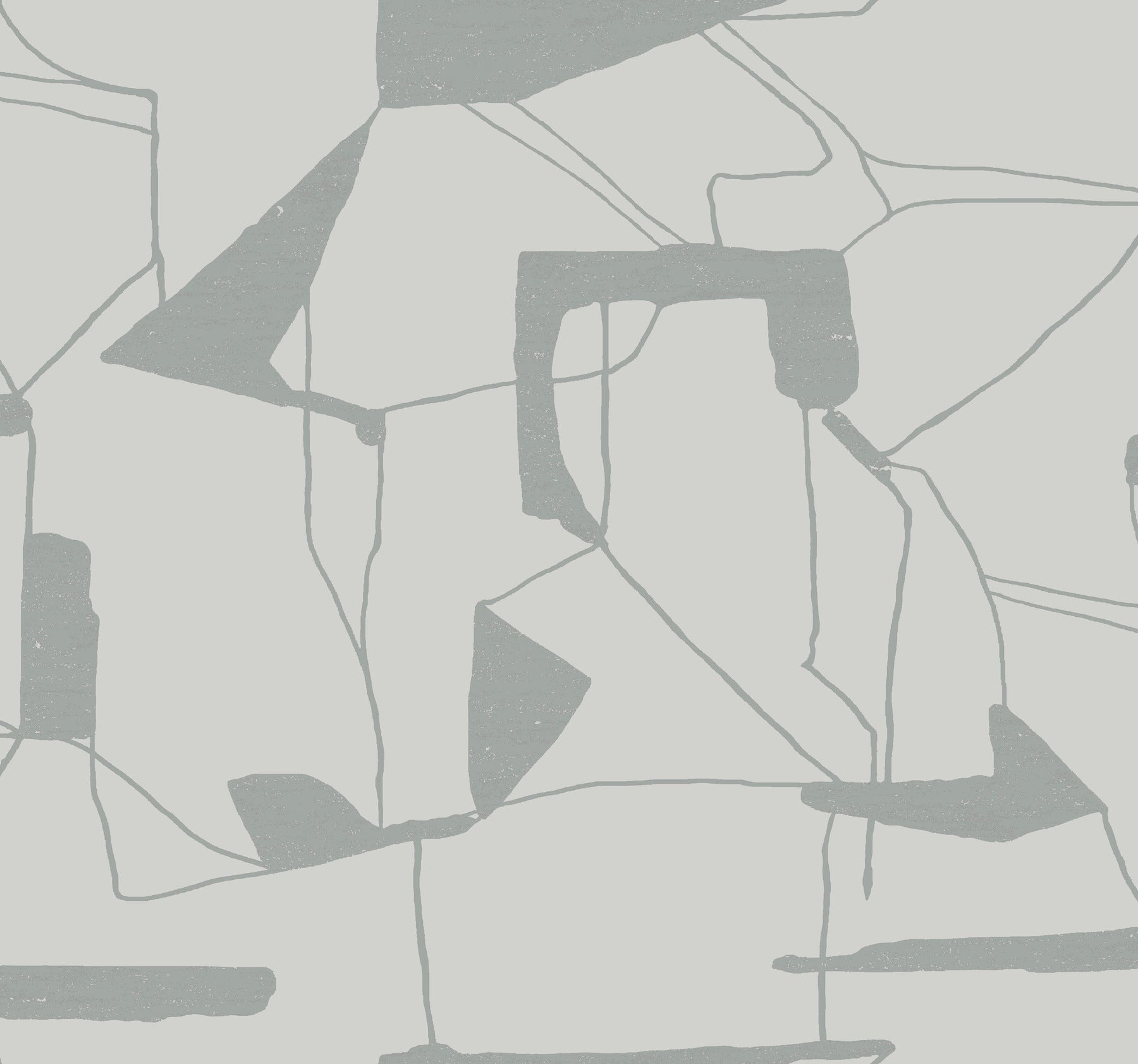 MD7111 Abstract Geo Fog & Silver Modern Metals Wallpaper by York Wallcoverings