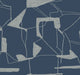 Abstract Geo Navy & Silver Modern Metals Wallpaper by York Wallcoverings