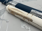 MD7113 Abstract Geo Cream & Gold Modern Metals Wallpaper by York Wallcoverings