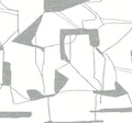 Abstract Geo White & Silver Modern Metals Wallpaper by York Wallcoverings