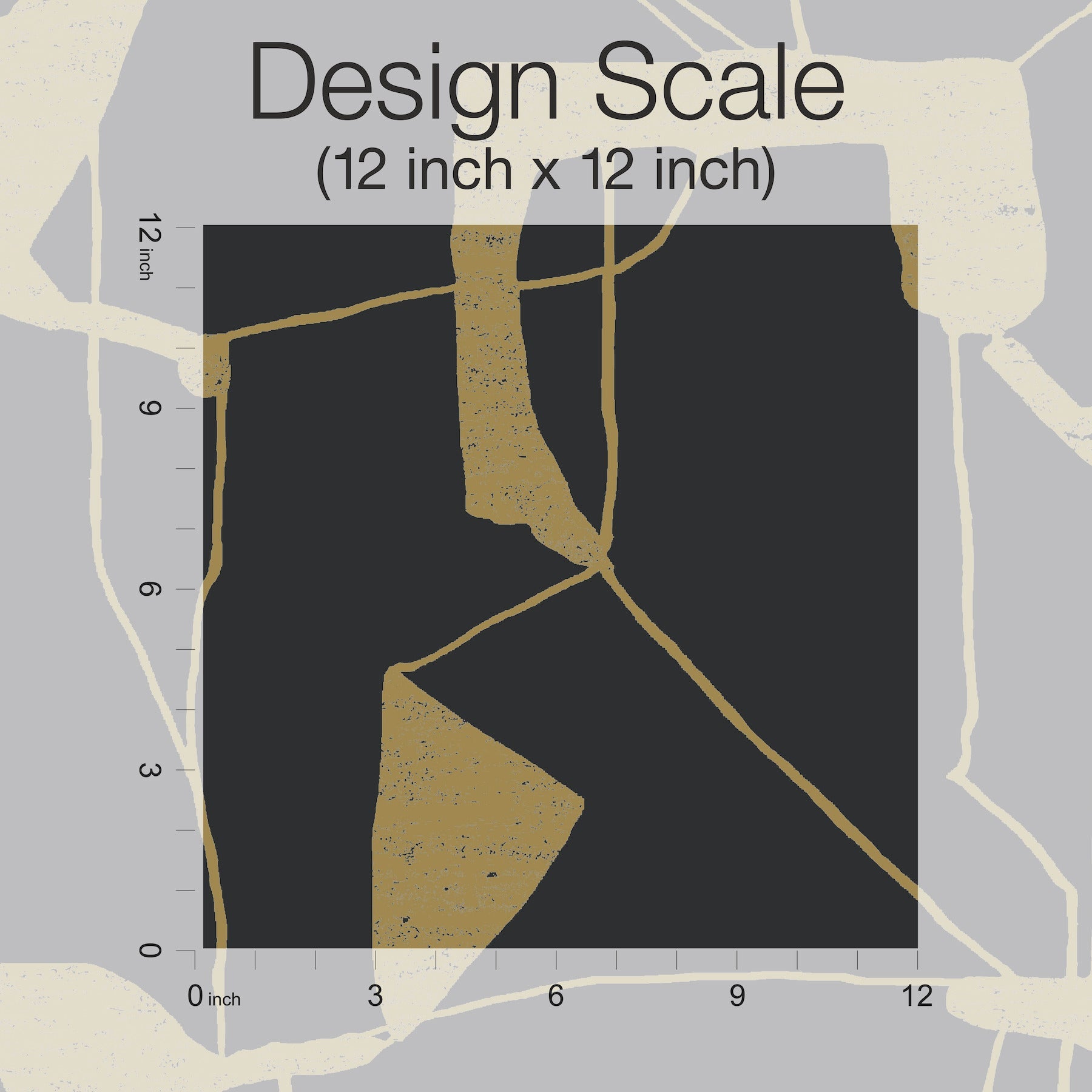 MD7115 Abstract Geo Black & Gold Modern Metals Wallpaper by York Wallcoverings