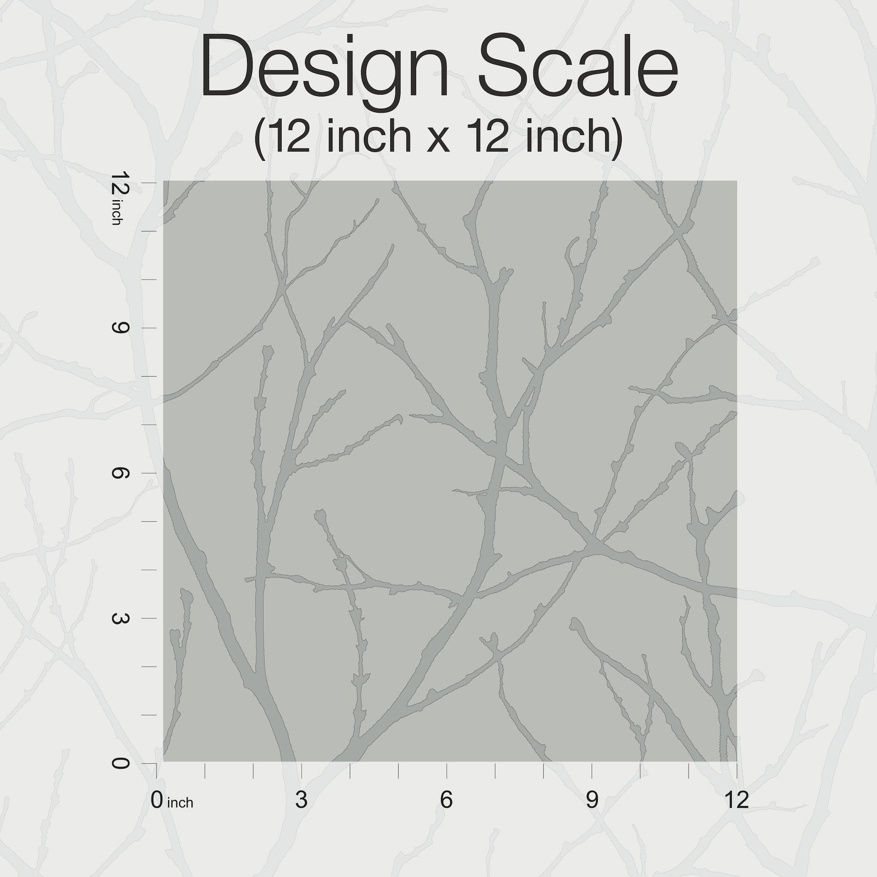 MD7123 Trees Silhouette Smokey Blue & Silver Modern Metals Wallpaper by York Wallcoverings