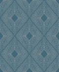 Harlowe Blue & Silver Modern Metals Wallpaper by York Wallcoverings