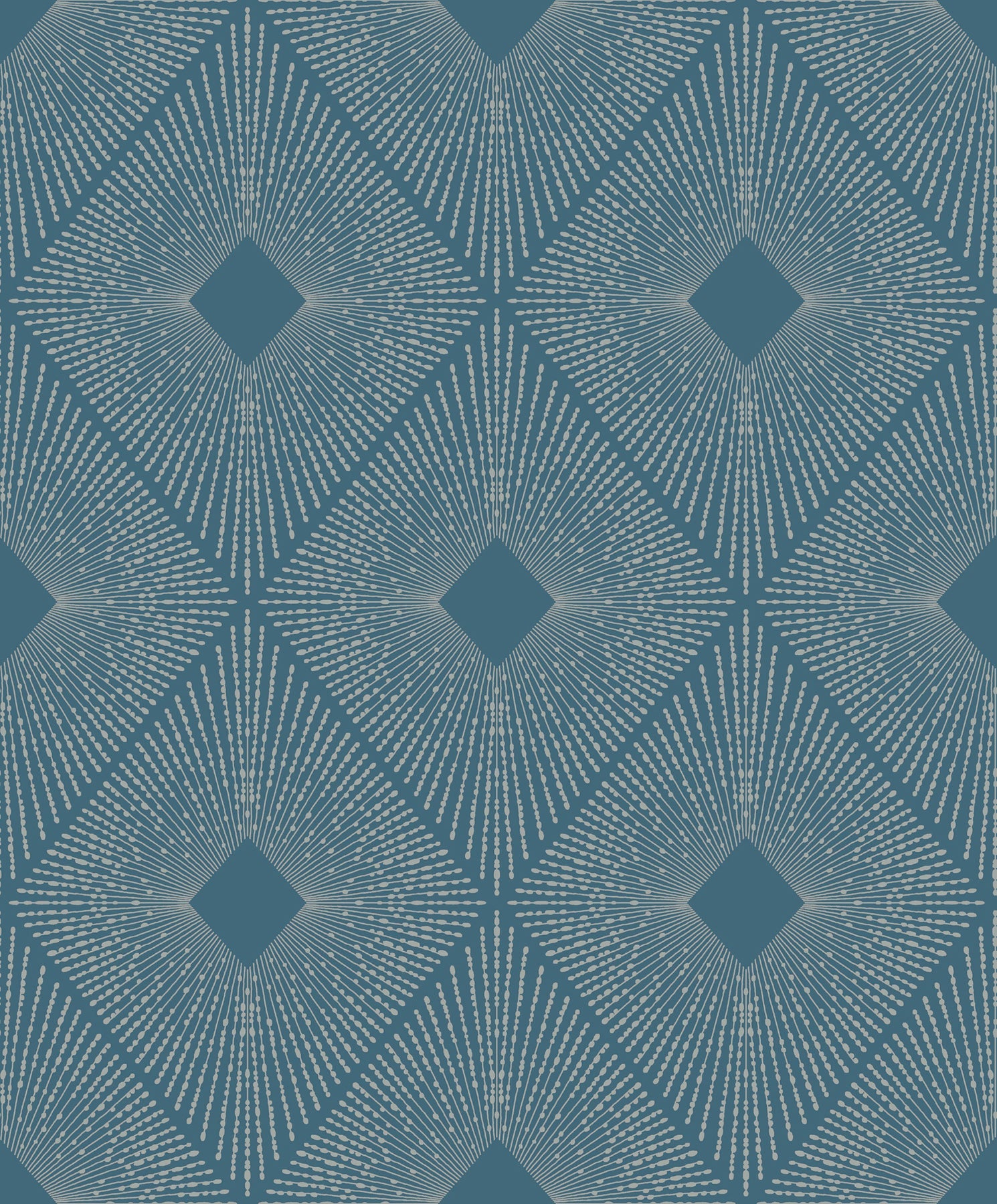 MD7131 Harlowe Blue & Silver Modern Metals Wallpaper by York Wallcoverings