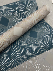 MD7132 Harlowe Light Grey & Silver Modern Metals Wallpaper by York Wallcoverings