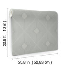MD7132 Harlowe Light Grey & Silver Modern Metals Wallpaper by York Wallcoverings