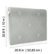 MD7132 Harlowe Light Grey & Silver Modern Metals Wallpaper by York Wallcoverings
