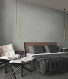MD7132 Harlowe Light Grey & Silver Modern Metals Wallpaper by York Wallcoverings