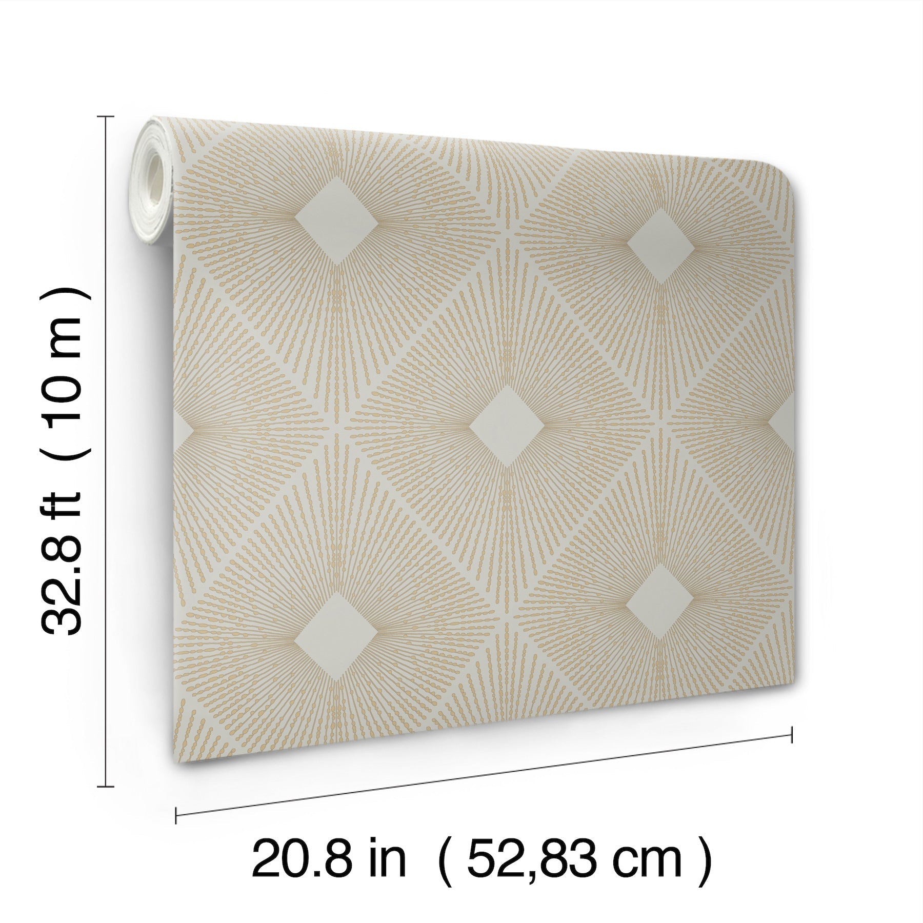 MD7133 Harlowe Warm Grey & Gold Modern Metals Wallpaper by York Wallcoverings