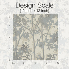 MD7141 Shimmering Foliage Cream & Silver Modern Metals Wallpaper by York Wallcoverings