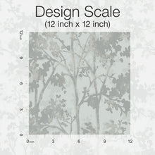 MD7142 Shimmering Foliage Spa & Silver Modern Metals Wallpaper by York Wallcoverings