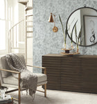 MD7142 Shimmering Foliage Spa & Silver Modern Metals Wallpaper by York Wallcoverings