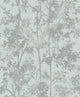 Shimmering Foliage Spa & Silver Modern Metals Wallpaper by York Wallcoverings