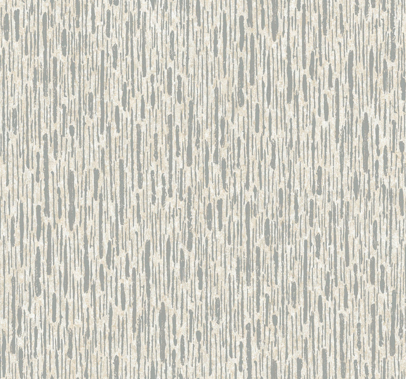 MD7151 Metallic Cascade Cream & Silver Modern Metals Wallpaper by York Wallcoverings