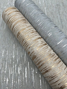 MD7152 Metallic Cascade Neutrals & Gold Modern Metals Wallpaper by York Wallcoverings
