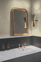 MD7152 Metallic Cascade Neutrals & Gold Modern Metals Wallpaper by York Wallcoverings