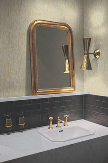 MD7152 Metallic Cascade Neutrals & Gold Modern Metals Wallpaper by York Wallcoverings