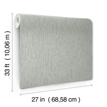 MD7153 Metallic Cascade Pale Green & Silver Modern Metals Wallpaper by York Wallcoverings