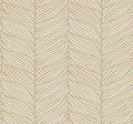Luminous Leaves Neutral & Gold Modern Metals Wallpaper by York Wallcoverings