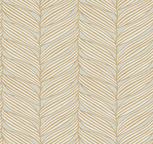 MD7162 Luminous Leaves Neutral & Gold Modern Metals Wallpaper by York Wallcoverings